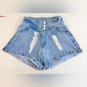 Tacoola Vintage Distressed High Waist Denim Shorts – Size 24/6 XS S aussie